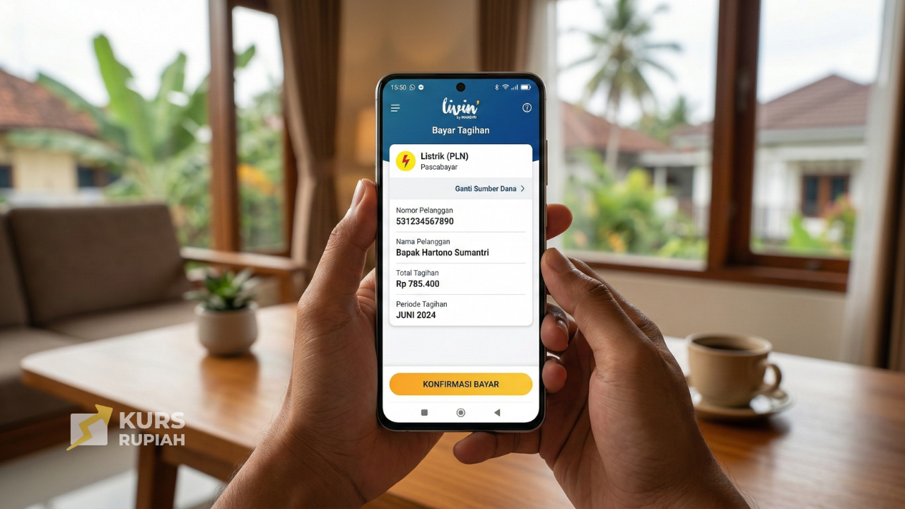 Cara Bayar Listrik Pascabayar lewat Livin Mandiri