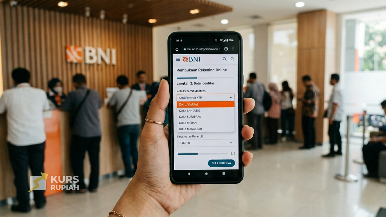 Kota Penerbit Identitas BNI