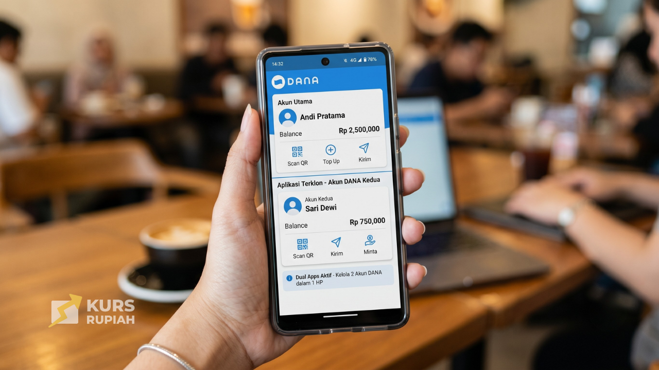 Cara Membuat 2 Akun Dana dalam 1 Hp